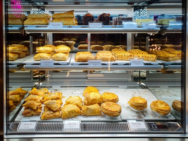 Kanangan treats like Pain Au Chocolate, Salted Caramel Cruffin & Creamy Chicken Pie