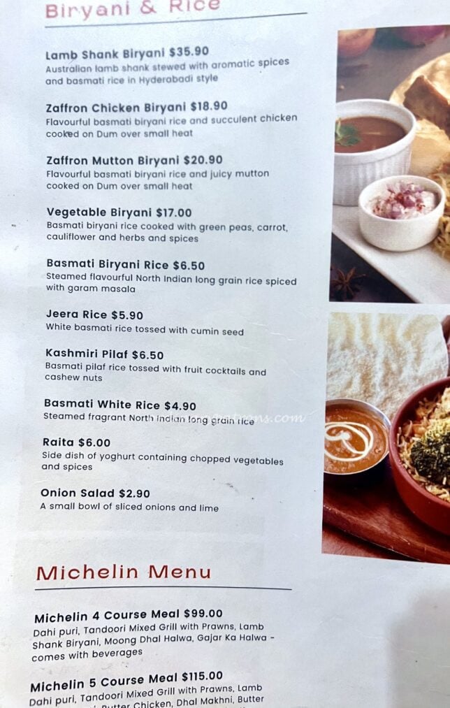 Zaffron Kitchen East Coast review menu 