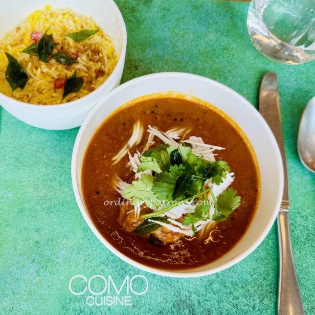 COMO Cuisine Orchard Singapore Menu