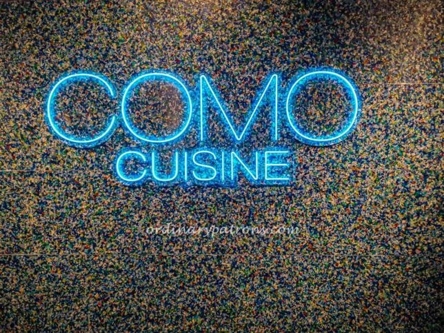 COMO Cuisine Orchard Singapore