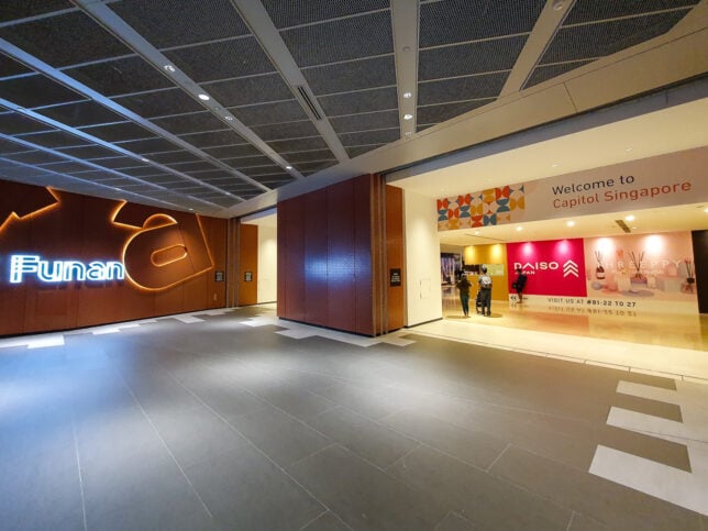 Funan Mall Underpass to Capitol and City Hall MRT Station