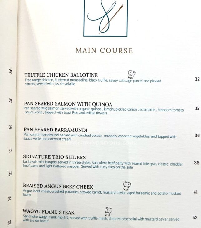 La Savoir 'Hermès Cafe' menu