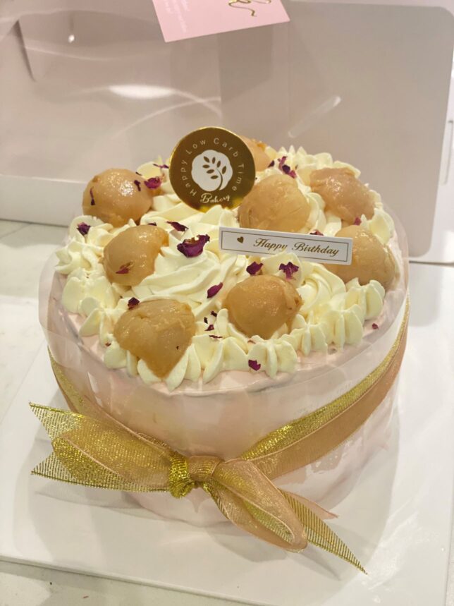 Baker X Happy Low Carb Time Lychee Rose Cake
