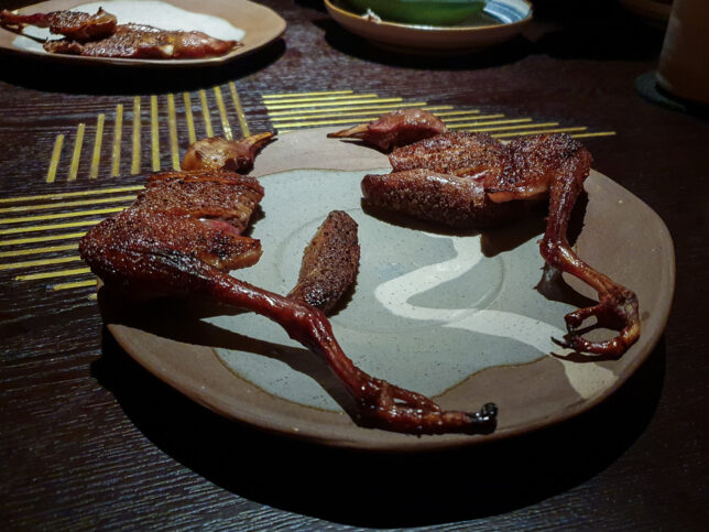 Pigeon in 2 Michelin Star Restaurant