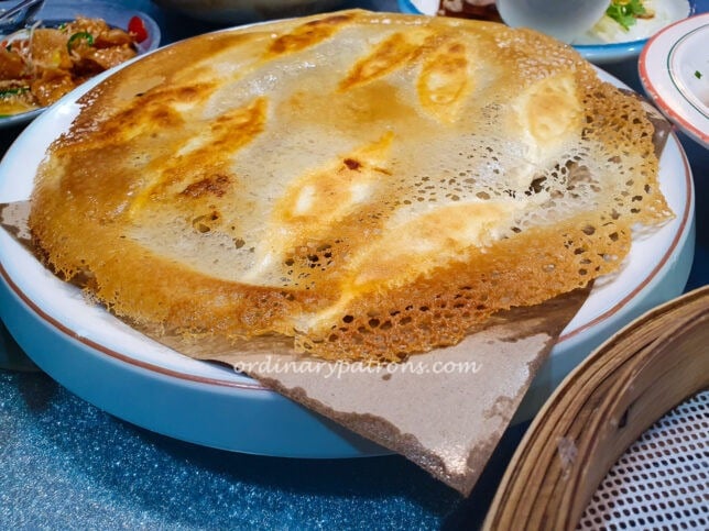 pan-fried dumplings with leek and shrimp filling