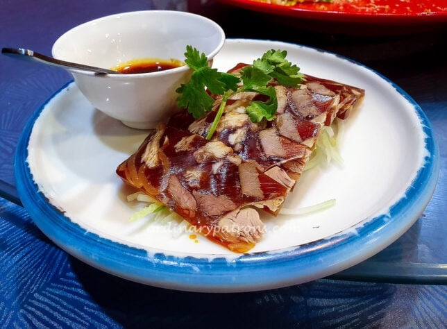 Hand in Hand - Pig Feet Gelatin, also known as "pig trotter jelly"