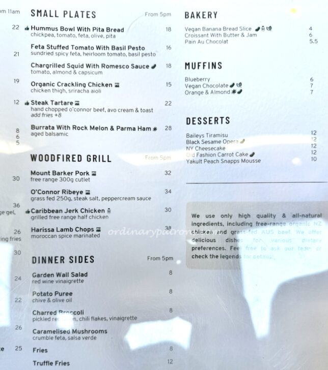 Little Farms Table Holland Village Menu