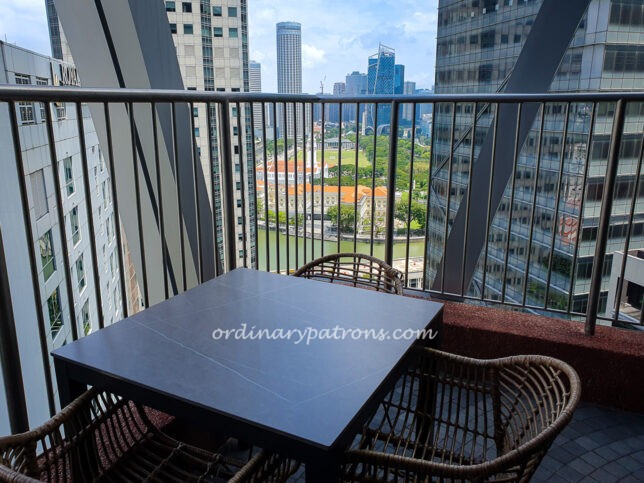 view from Sol & Luna's alfresco terrace 