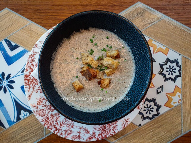 Mushroom Soup - Sol & Luna Set Lunch Menu