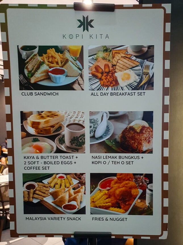 Kopi Kita Menu