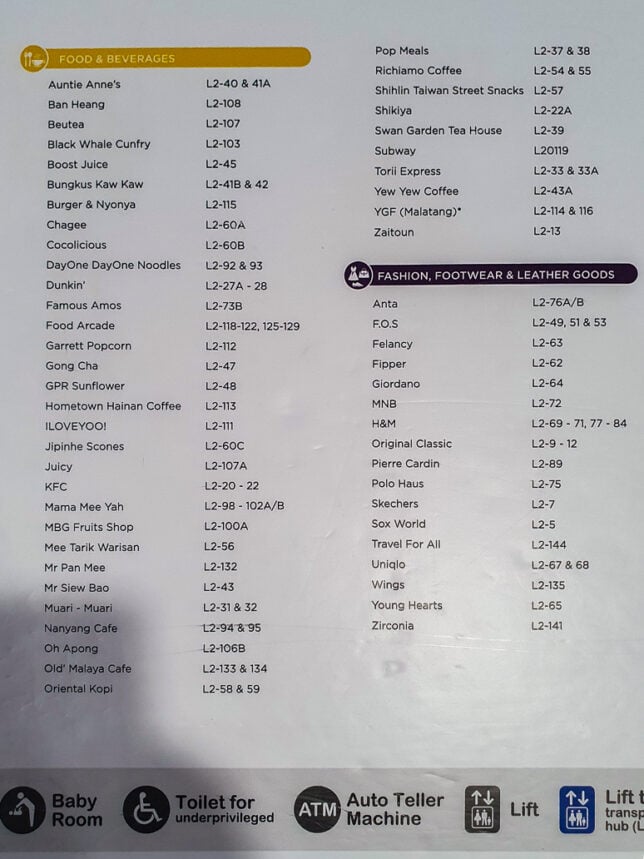 Level 2 of gateway@klia2