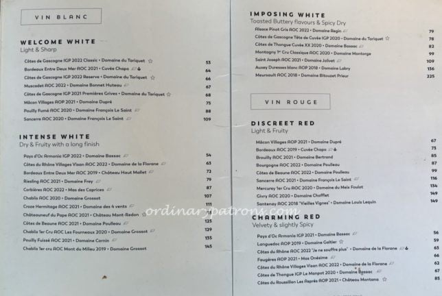 Merci Marcel East Coast Menu