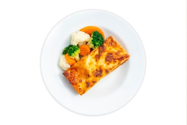 Plant-based Lasagne with mixed vegetables