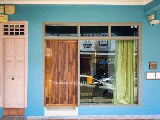 Imbue Restaurant at Keong Siak (near Outram MRT Station)