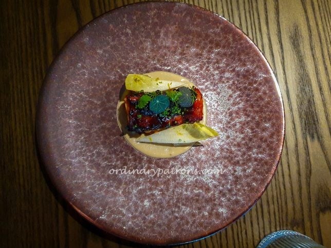 Grilled octopus, tamarind brown butter soy, cuttlefish XO sauce