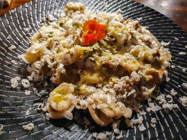 Orecchiette Salsiccia E Funghi Pasta at La Bottega