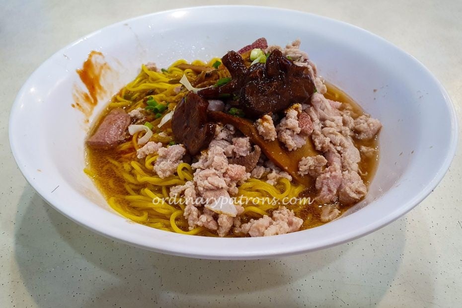 Seng Huat Mushroom Minced Meat Noodle