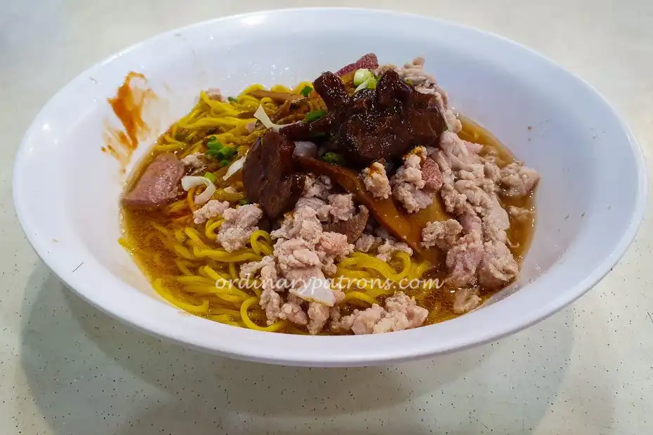 Seng Huat Mushroom Minced Meat Noodle