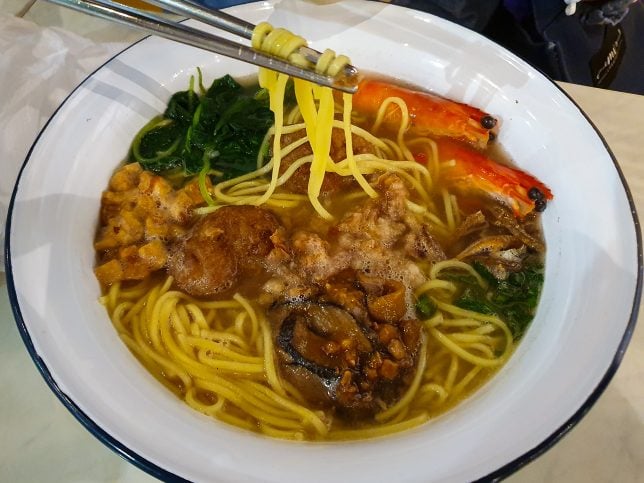 Tiffin's Ah Gong Noodle with Prawn and Meatball 