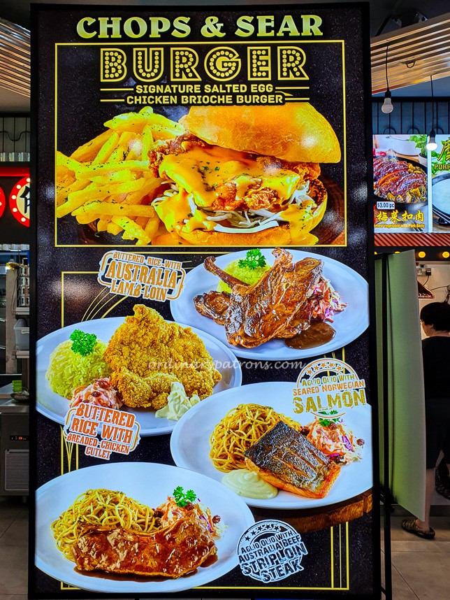Menu of Chops & Sear at Blk 81 Marine Parade