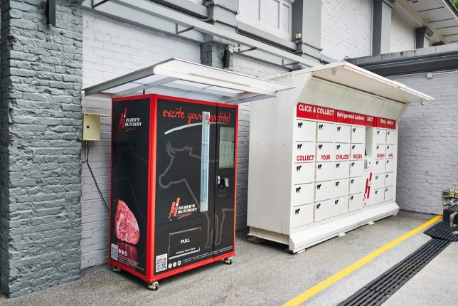 Huber's 24-HR Temperature-Controlled Self-Collection Lockers and Vending Machine