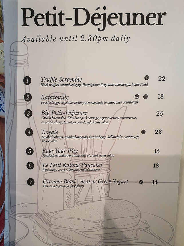 Breakfast / Brunch Menu of Le Petit Katong 