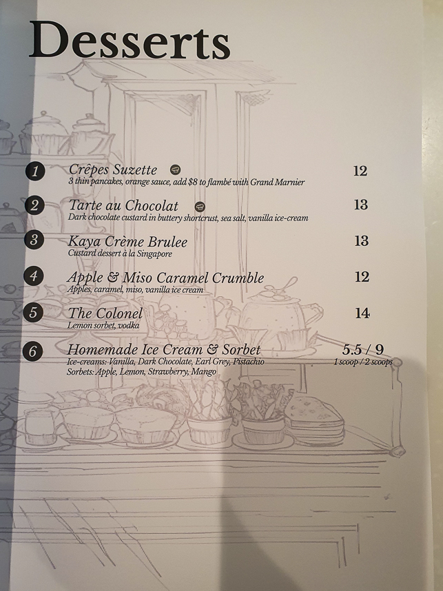 Le Petit Katong Menu