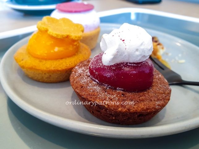 Hazelnut, Mango & Yuzu,  Salted Caramel Chocolate & Ginge;  Matcha & Raspberry cookie 