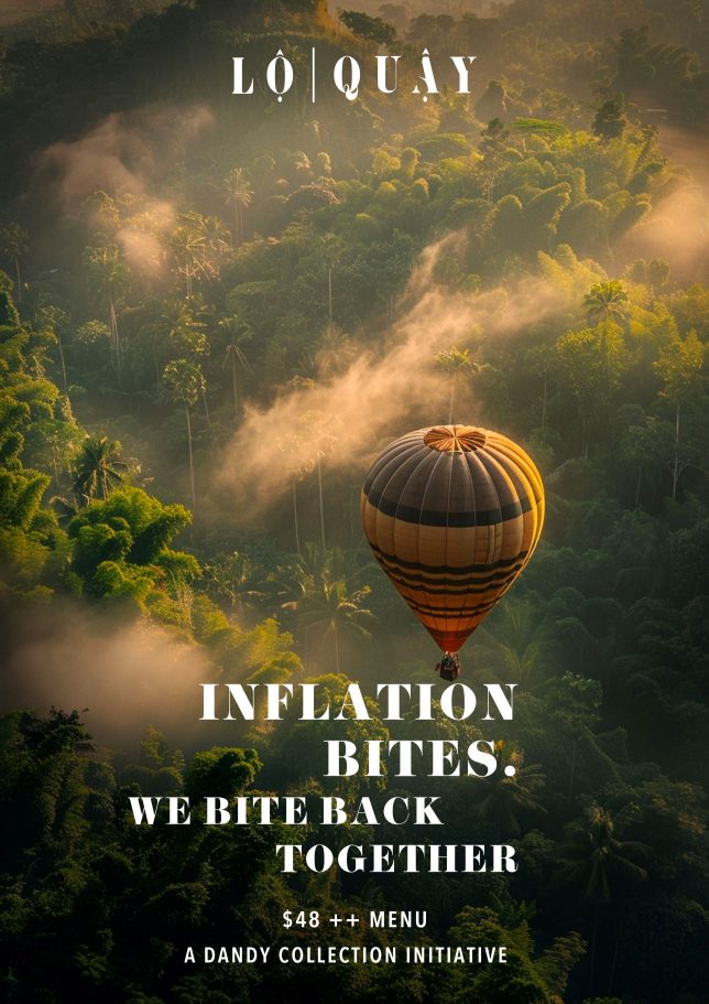 The Dandy Collection $48 "Inflation Bites" Menus - Lo Quay