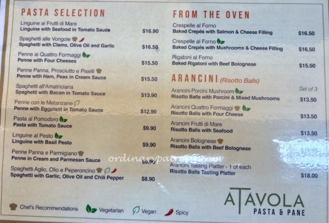 The Grocer Food Hall at Fairprice Finest Clarke Quay Atavola Menu