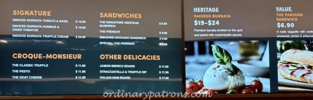 The Grocer Food Hall at Fairprice Finest Clarke Quay LPB Market Menu