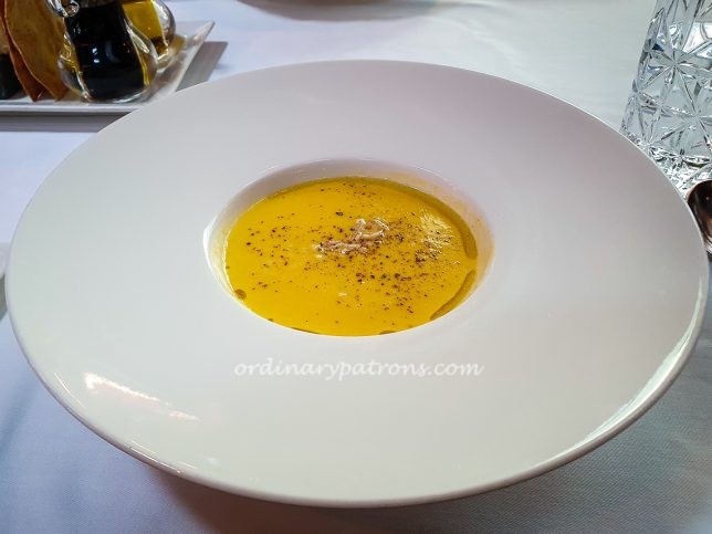 Corn Soup - OSO Ristorante Lunch Oasia Hotel Italian Restaurant