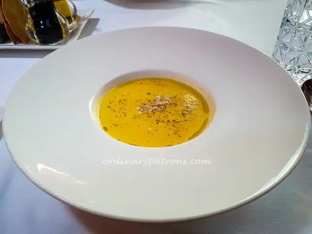 Corn Soup - OSO Ristorante Lunch Oasia Hotel Italian Restaurant
