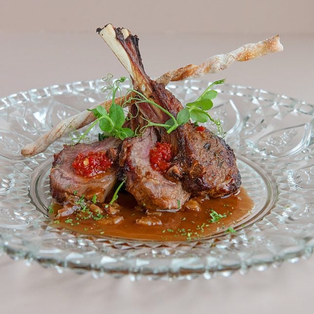 Pan Roasted Lamb Rack
