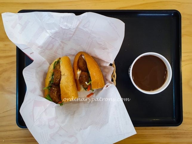 Coffee and Grilled Pork Bahn Mi at 233 Bahn Mi