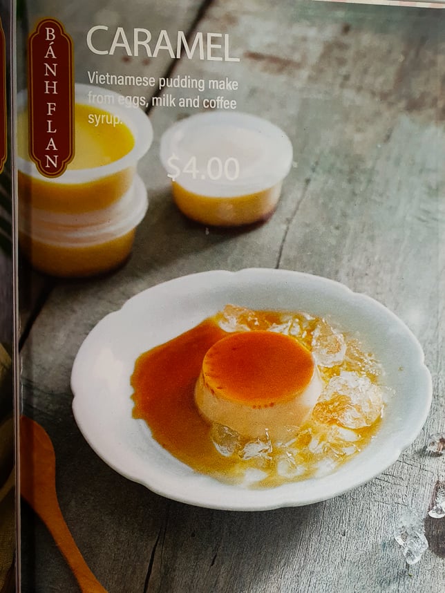 233 Banh Mi Dessert Menu