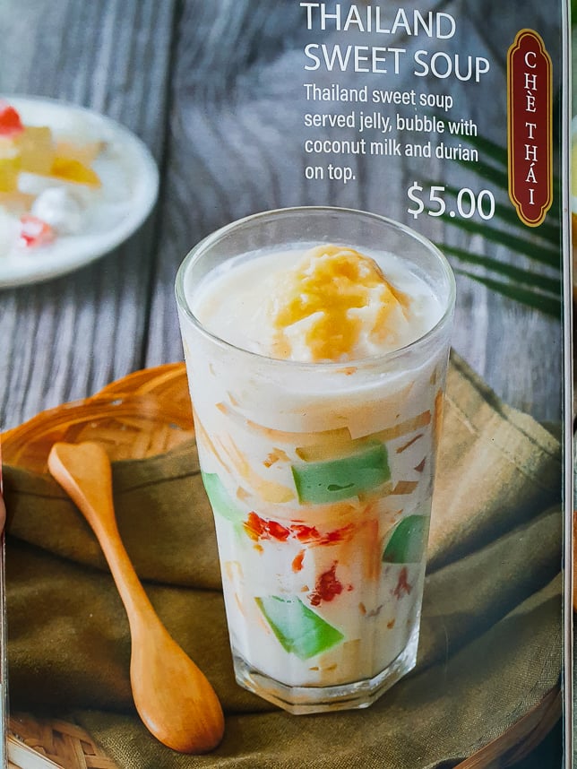 233 Banh Mi Dessert Menu