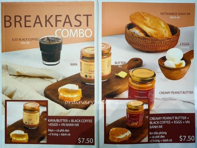 233 Banh Mi Breakfast Menu