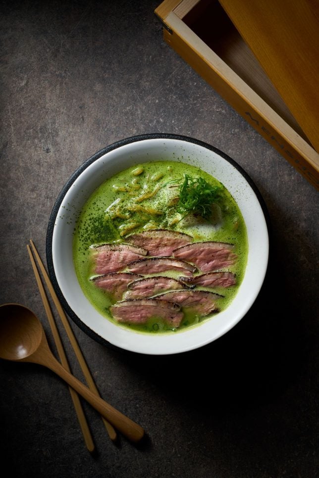 Duck Matcha Ramen of Mensho