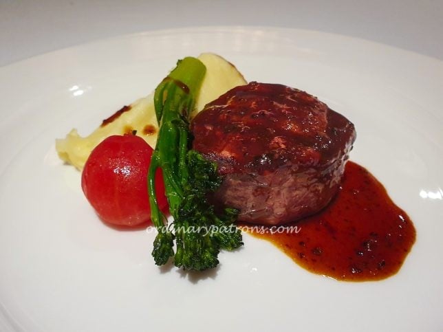 Australian beef fillet at Gordon Grill
