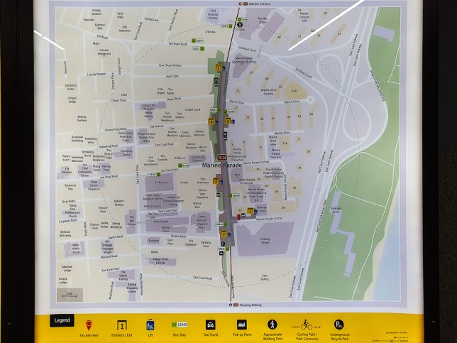 Marine Parade MRT station - Map