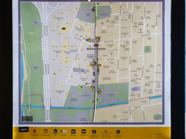 Location Map - Marine Terrace MRT Station (TE27)