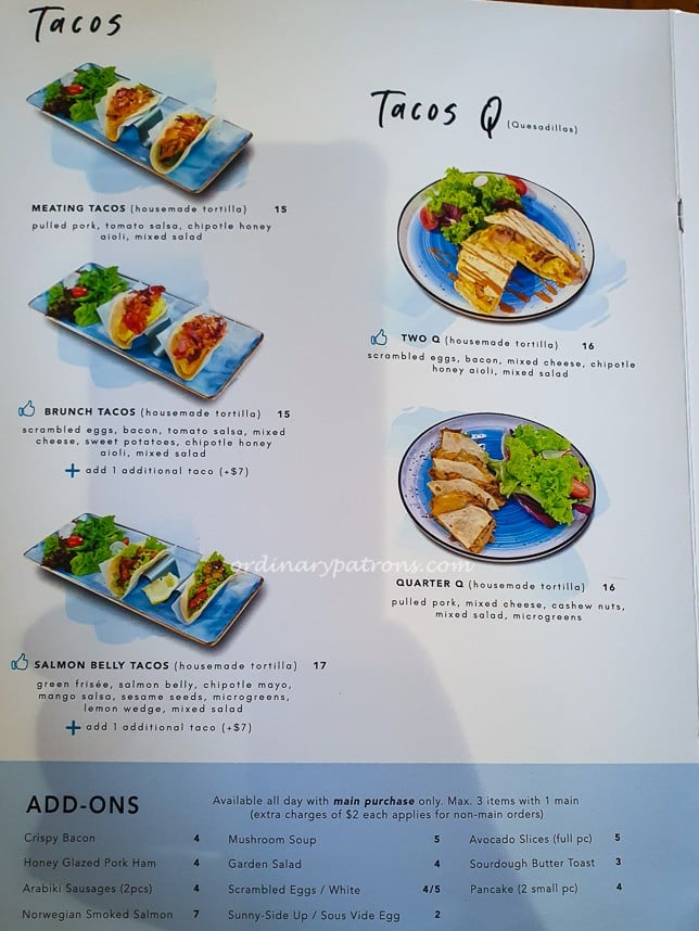 6 Letter Brunch Menu