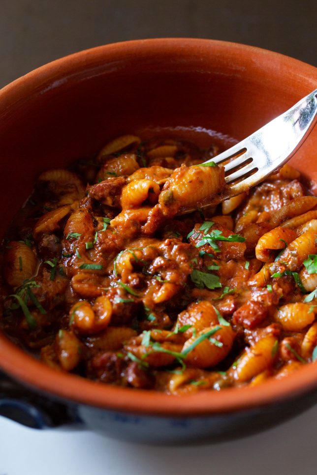 Locanda Malloreddus, Red Wine Octopus Ragu, Capers