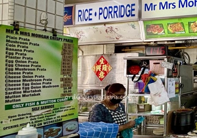 Mr & Mrs Mohgan Super Crispy Roti Prata Price list