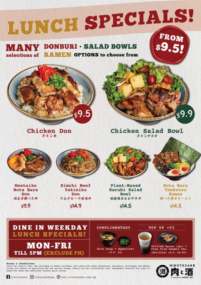 Lunch Specials Nikutosake in PLQ Mall