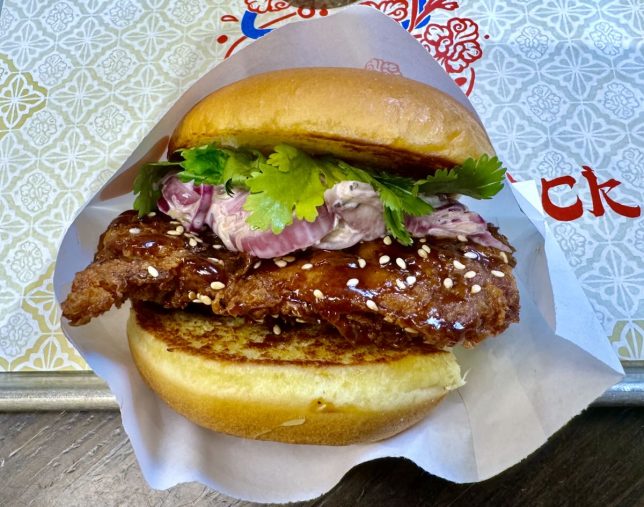 Shake Shack KEK Seafood burger and buah long long drink