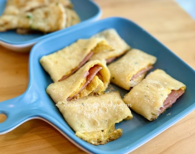 Taiwanese Brunch at Capitol - ham and cheese omelette