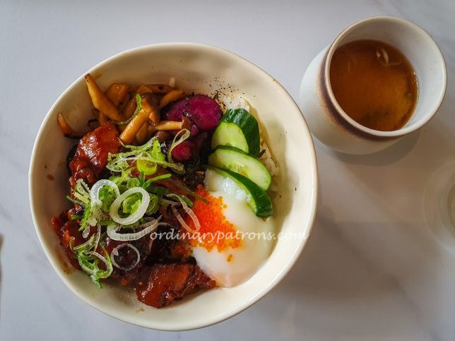 Teriyaki Chicken Donburi with Miso Soup