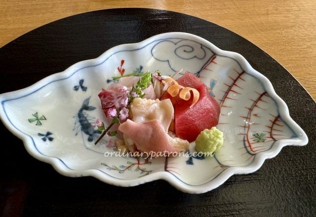 Kaiseki Sashimi at Wadakura Tokyo, Palace Hotel